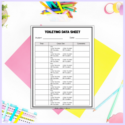 Toileting Guidelines and Data Sheets